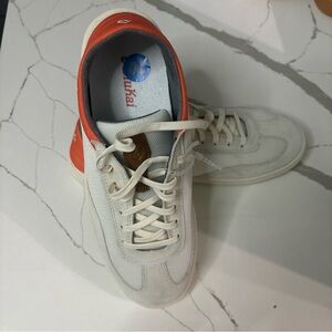 OluKai Men's White and Orange Sneakers